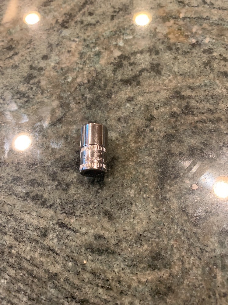 Snap-On tmm9 9mm metric 1/4″ drive shallow 6 point chrome socket