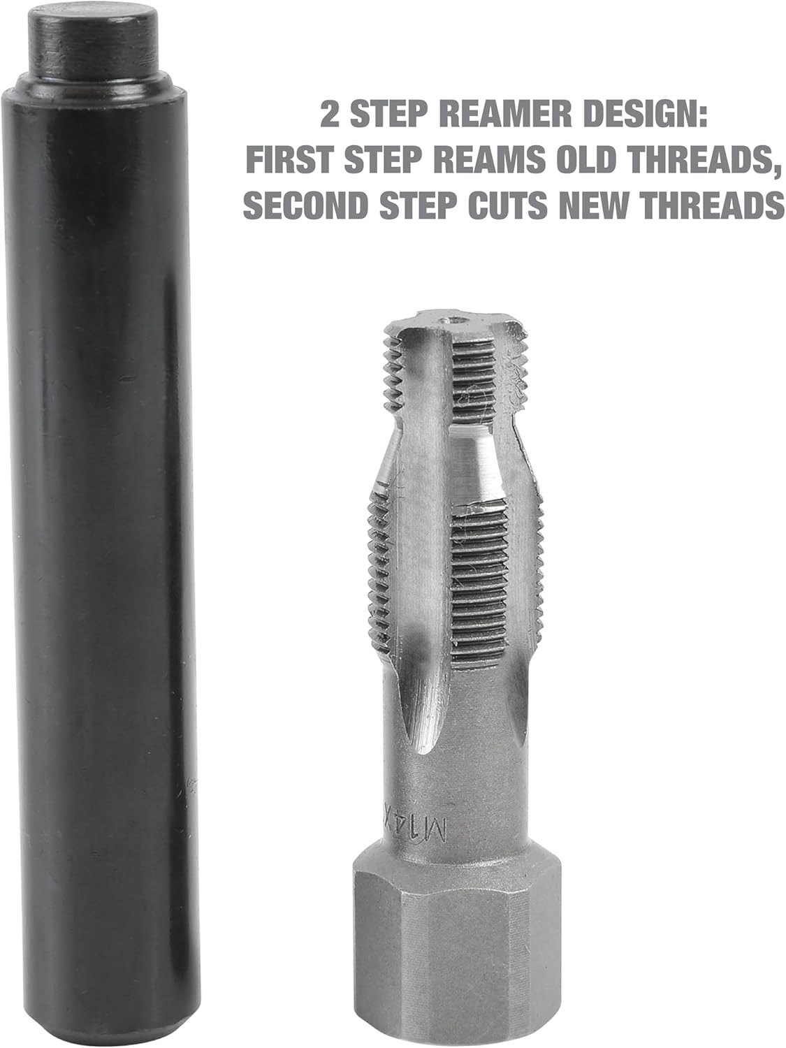 Effortless Spark Plug Thread Fix: 5-Piece M14-1.25 Repair Kit with Instructions