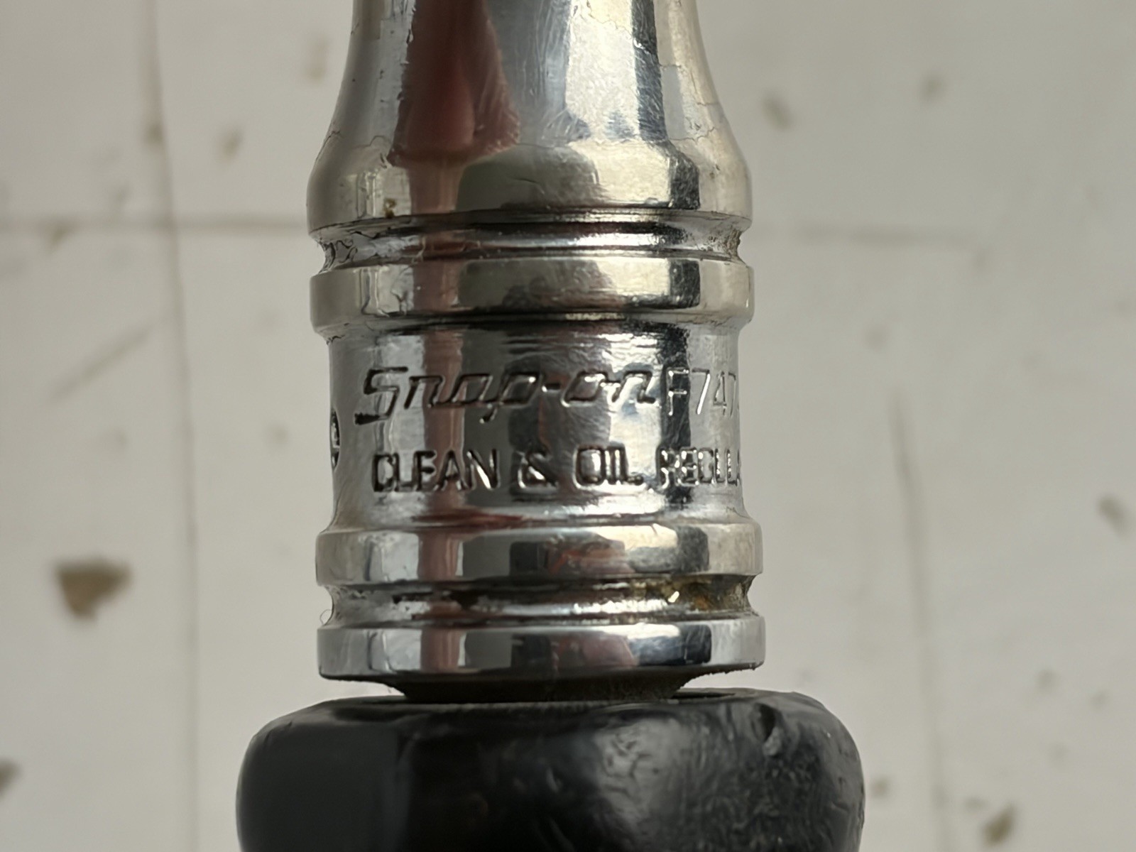 Snap On F747a, 3/8” Drive Swivel Head Ratchet, Black Handle,,,,,see Pics