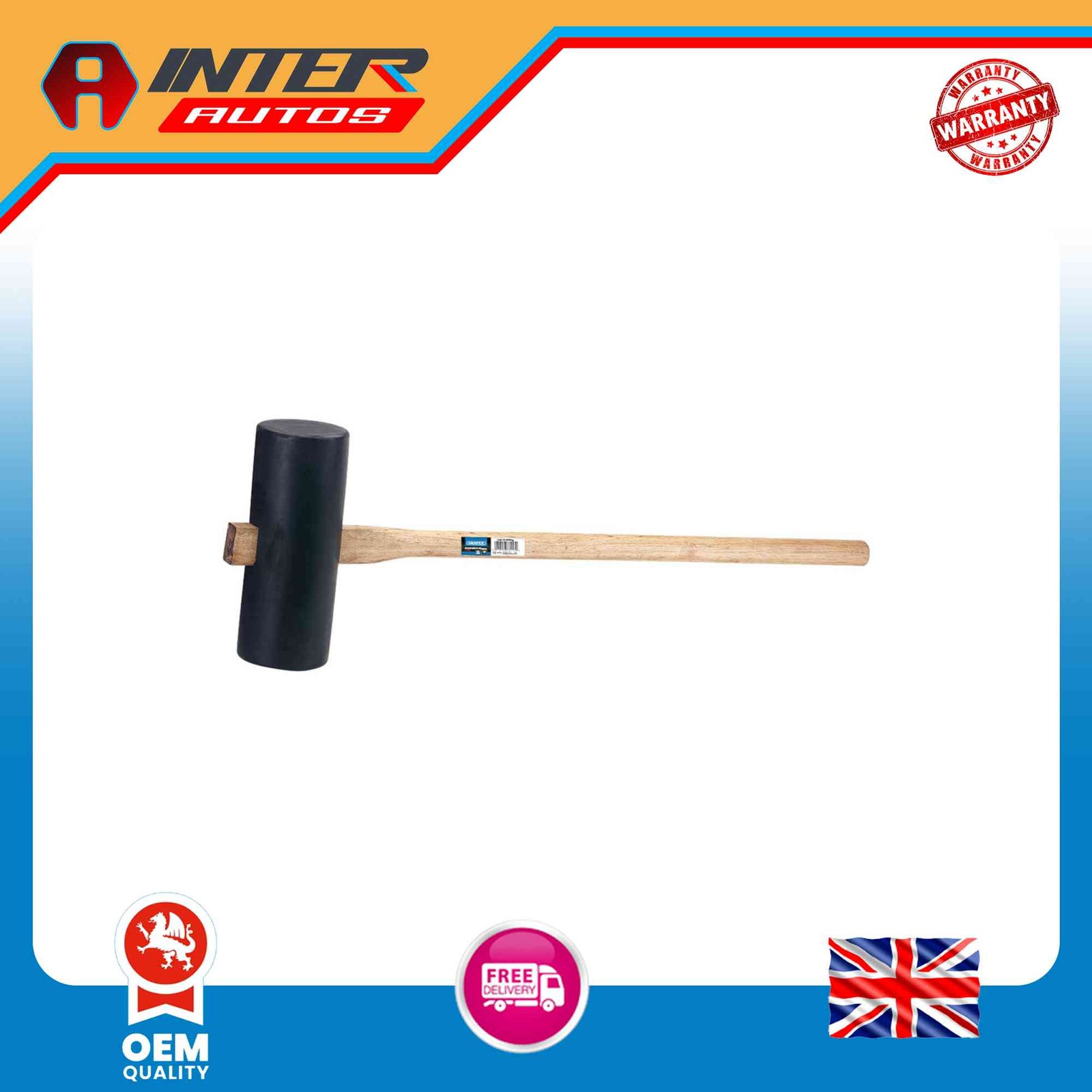 Draper Paviors Rubber Mallet, 6kg-13lb 78453