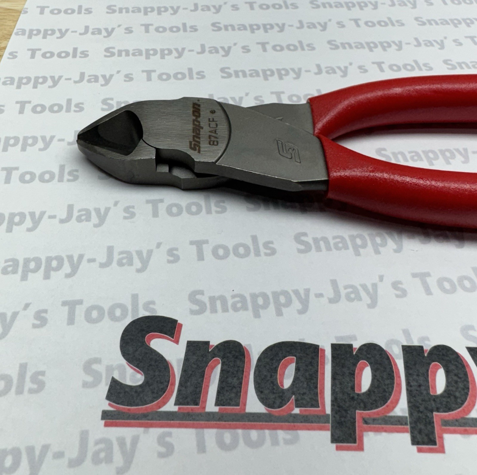 Snap-on Tools USA NEW RED 7” Soft Grip VECTOR EDGE Diagonal Cutter Pliers 87ACF