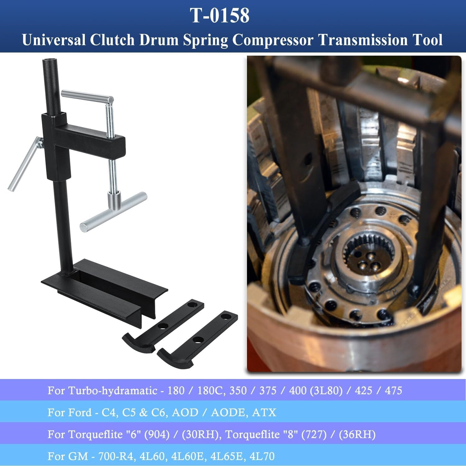 For Ford Chrysler GM Universal Clutch Drum Spring Compressor Transmission Tool