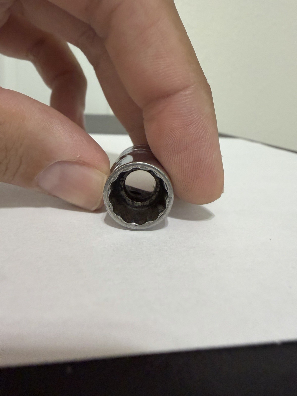Snap On 7/16″ Shallow Socket 3/8″ Drive 12 Point F141 USA