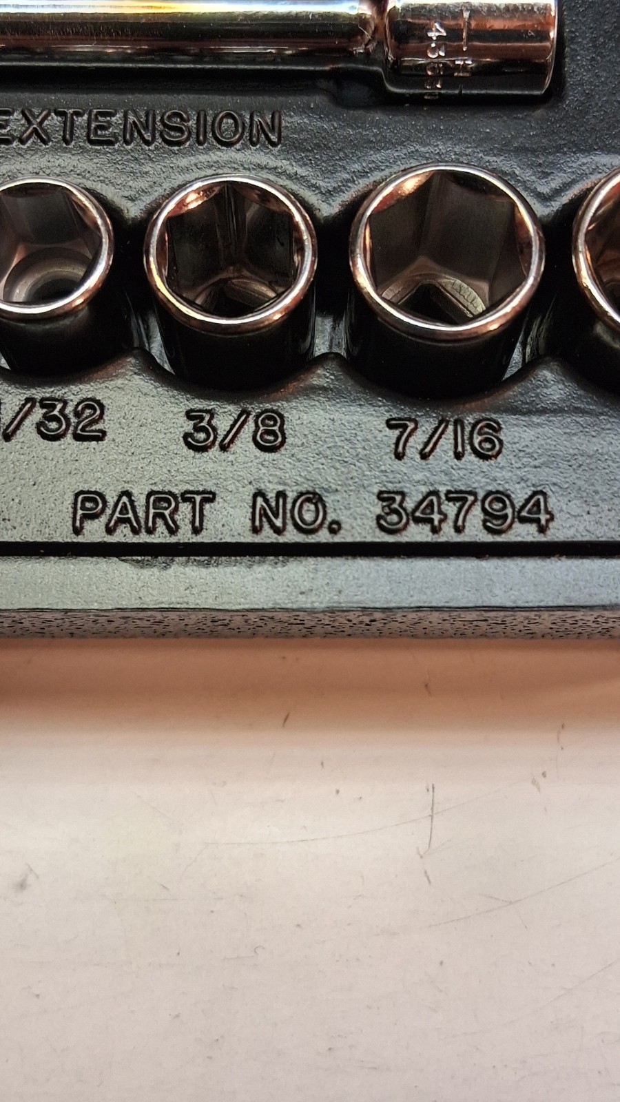 VINTAGE CRAFTSMAN (#34794) 17- PIECE 1/4″ DRIVE 6 POINT SAE SOCKET SET *USA*
