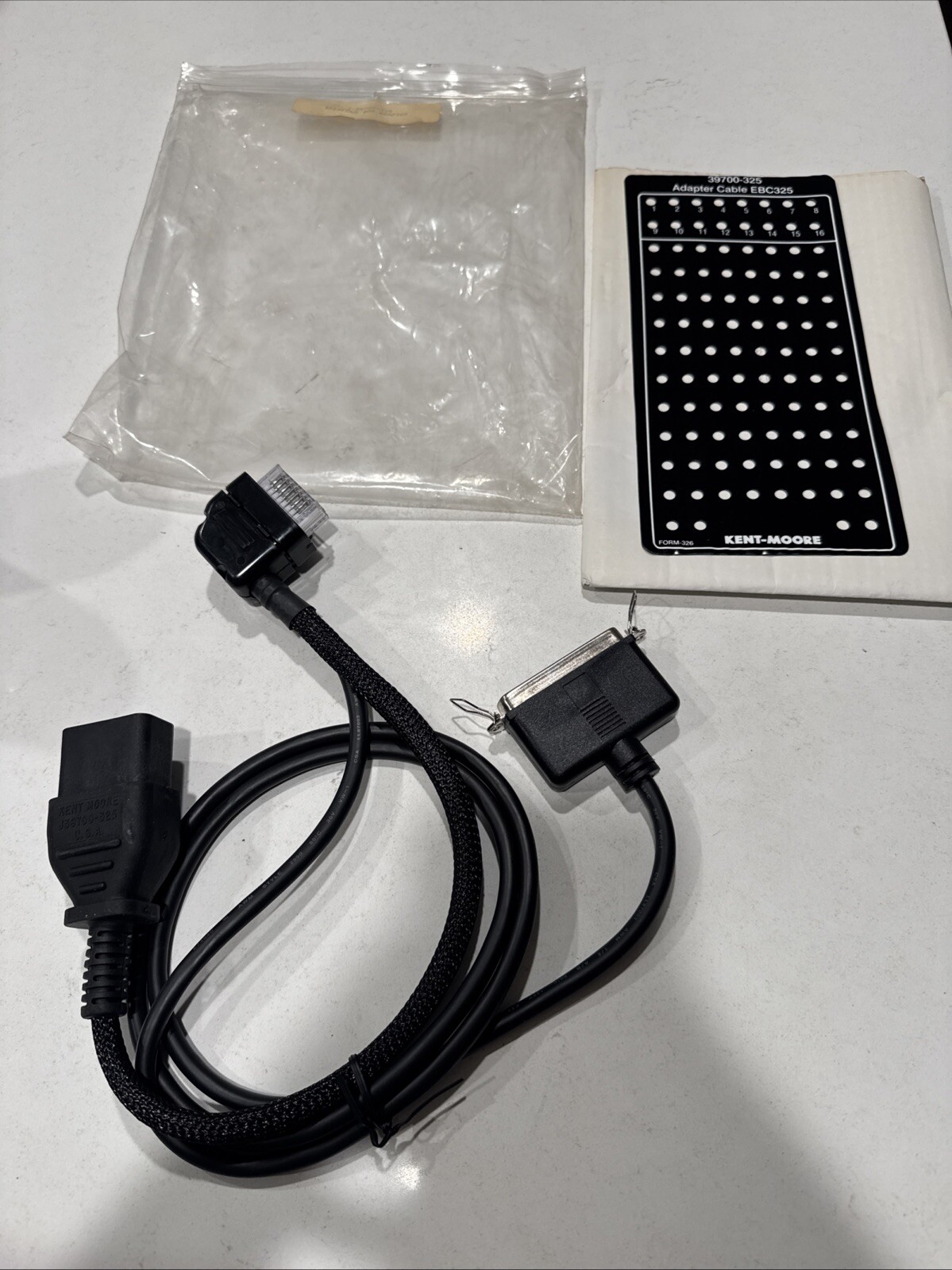 Kent Moore J-39700-325 Breakout Box Adapter Harness With Magnetic Overlay EBC325