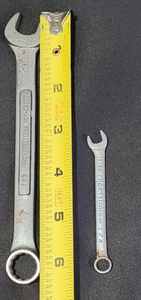 Set Of 2 Craftsman 12pt Combination Wrenches, 1/2 And 15/16 V- 1/4