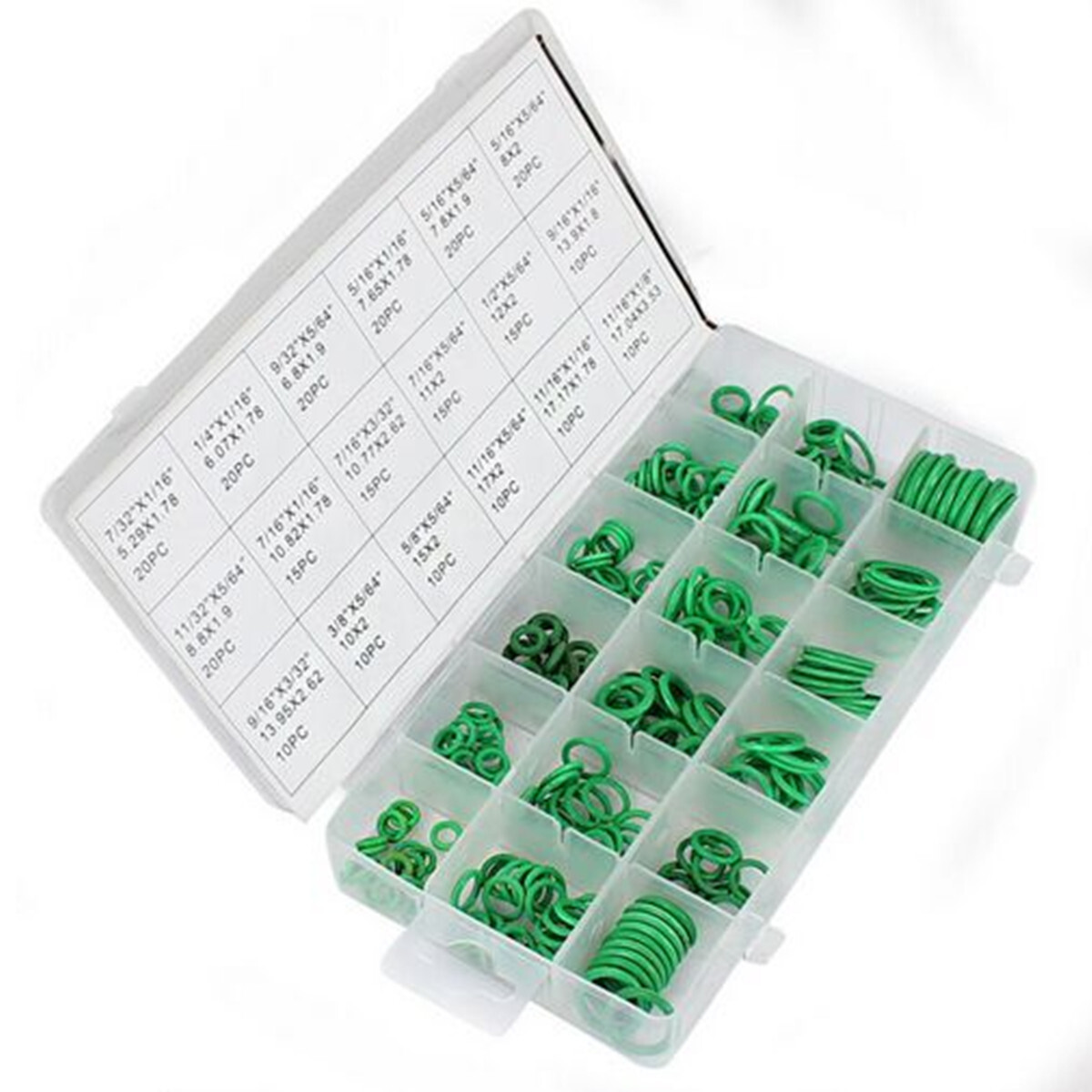 Car Air Conditioning Refrigerant A/C Repair O-Ring Seal Rubber Trim 270PCS Set