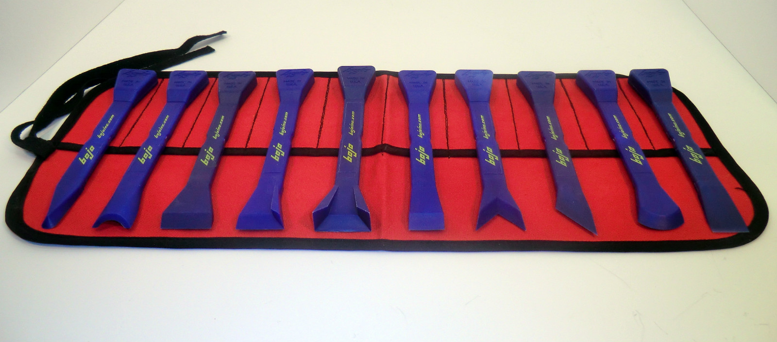 BoJo Tools 10pc. Deluxe Scraper Kit with Pouch. Nylon/Plastic Composite.