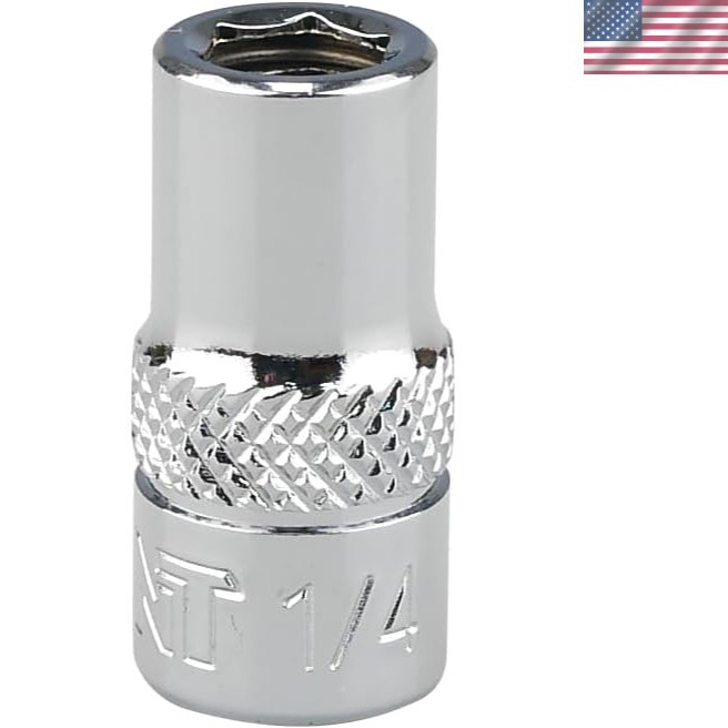 Reliable 1/4-inch Drive to Hex Bit Holder – Chrome Vanadium Magnetic Adapter