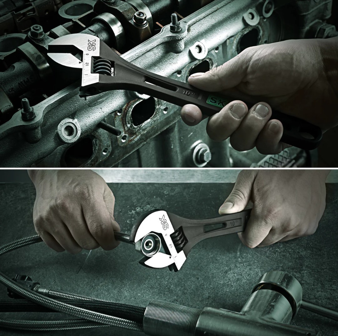SK Professional Tools 10″ EFFICIENT Adjustable Wrench New LIFETIME WARRANTY