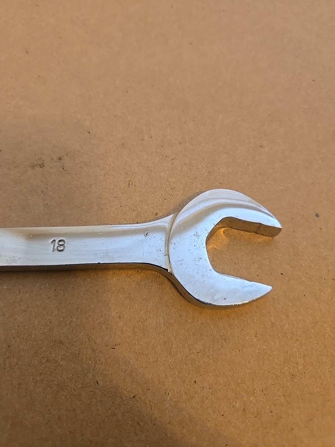 Mac Tools 18MM 6PT Metric Knuckle Saver Chrome Combination Wrench M18CHLKS