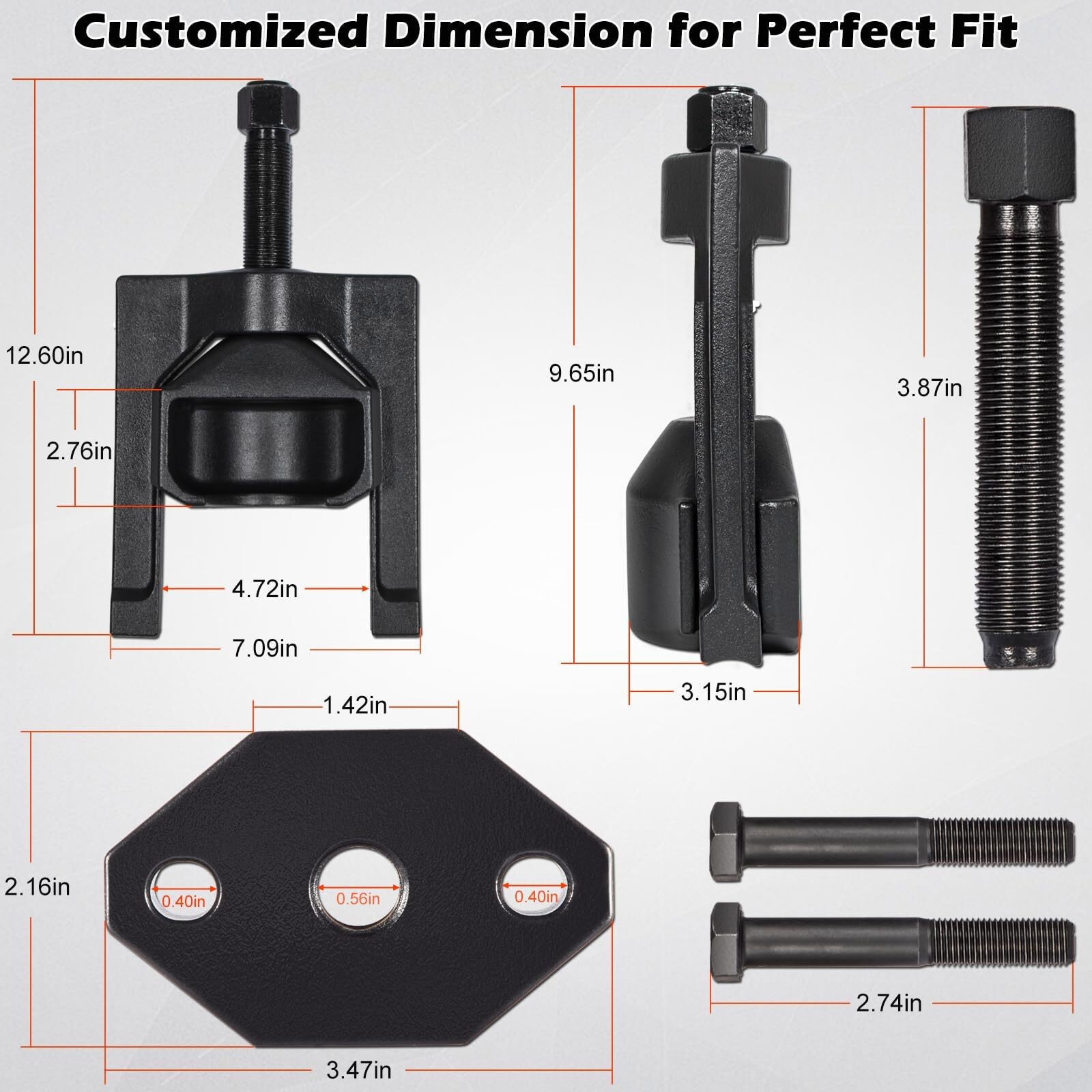 Heavy-Duty Truck 10102 U-Joint Puller & 5192 Bearing Cup Installer Tool Set