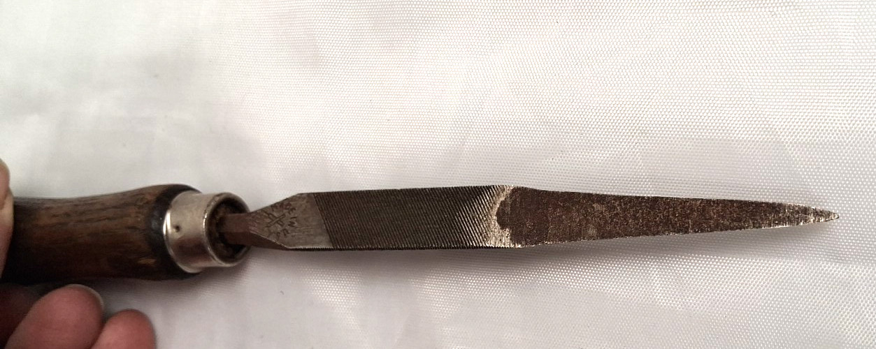 VTG Wood Handle Files -Blue Point GA-98 Adjustable Jaw & Nicholson Slim Taper