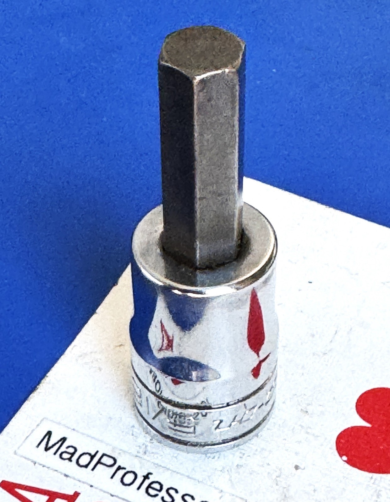 Snap-on Tools SA 3/8″ drive SAE 7/32″ Hex Driver Socket wrench FA10E New Bit