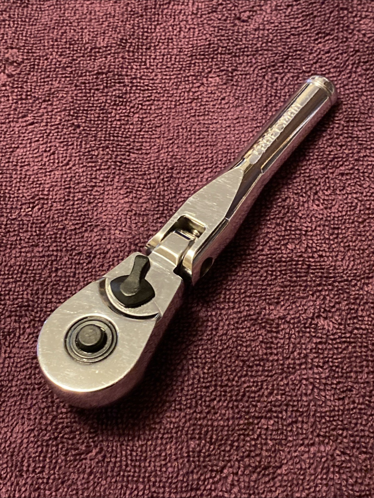 Vintage Craftsman 44834 VM 3/8” Drive Flex Head Stubby Ratchet USA Excellent