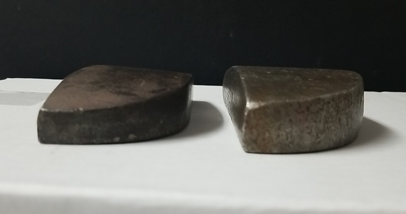 2 Vtg Auto Body Anvil Dollies Repair Tools 4 Lbs 7 Oz Total