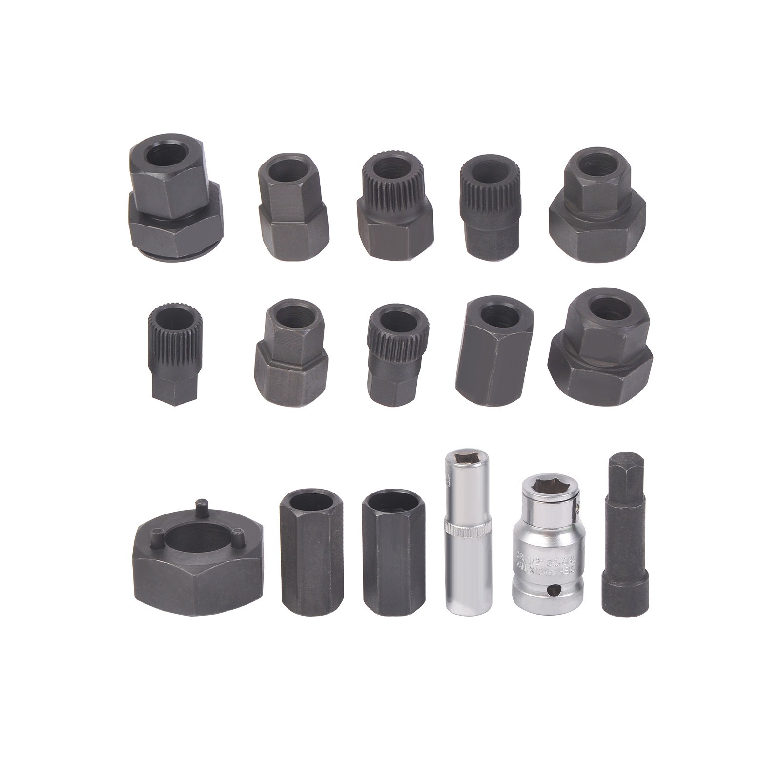 30 Pcs Universal Auto Alternator Pulley Remove and Replace Set Alternator Puller