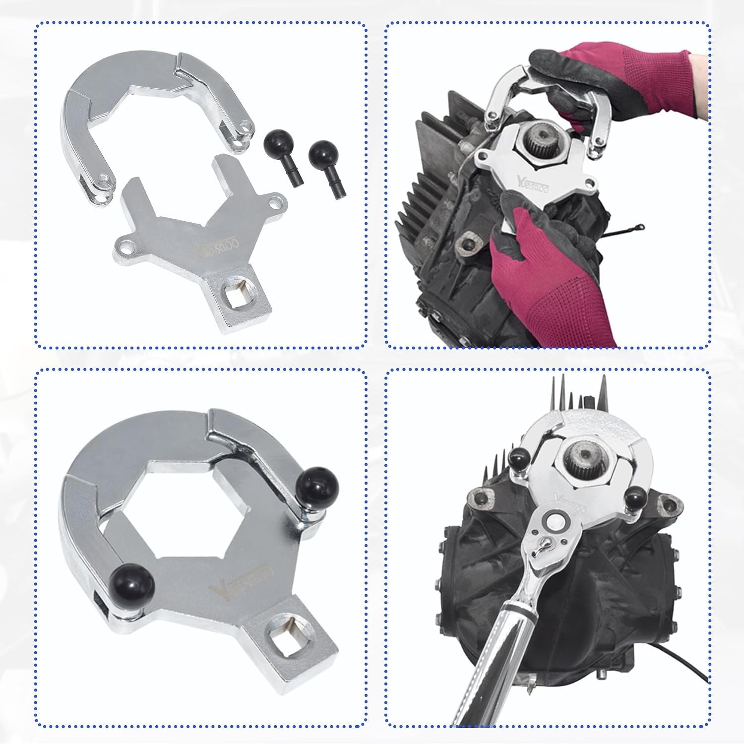 Rear Drive Axle Differential Installer Remover Tool Kit Compatible With BMW M…