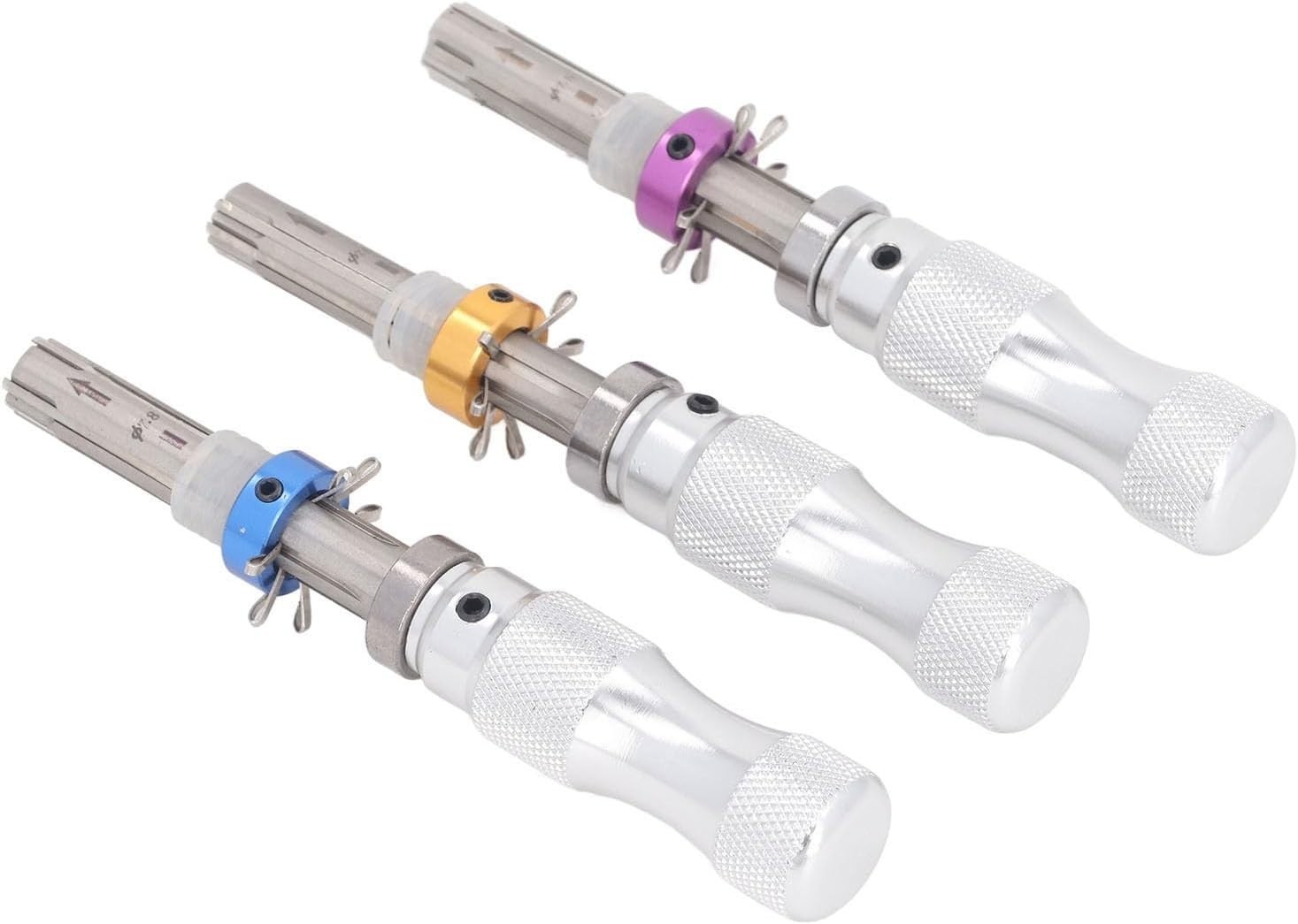 3PCS Tubular 7 Pins Tool Accessories Stainless Adjustable Tool 7mm 7.5mm 7.8mm