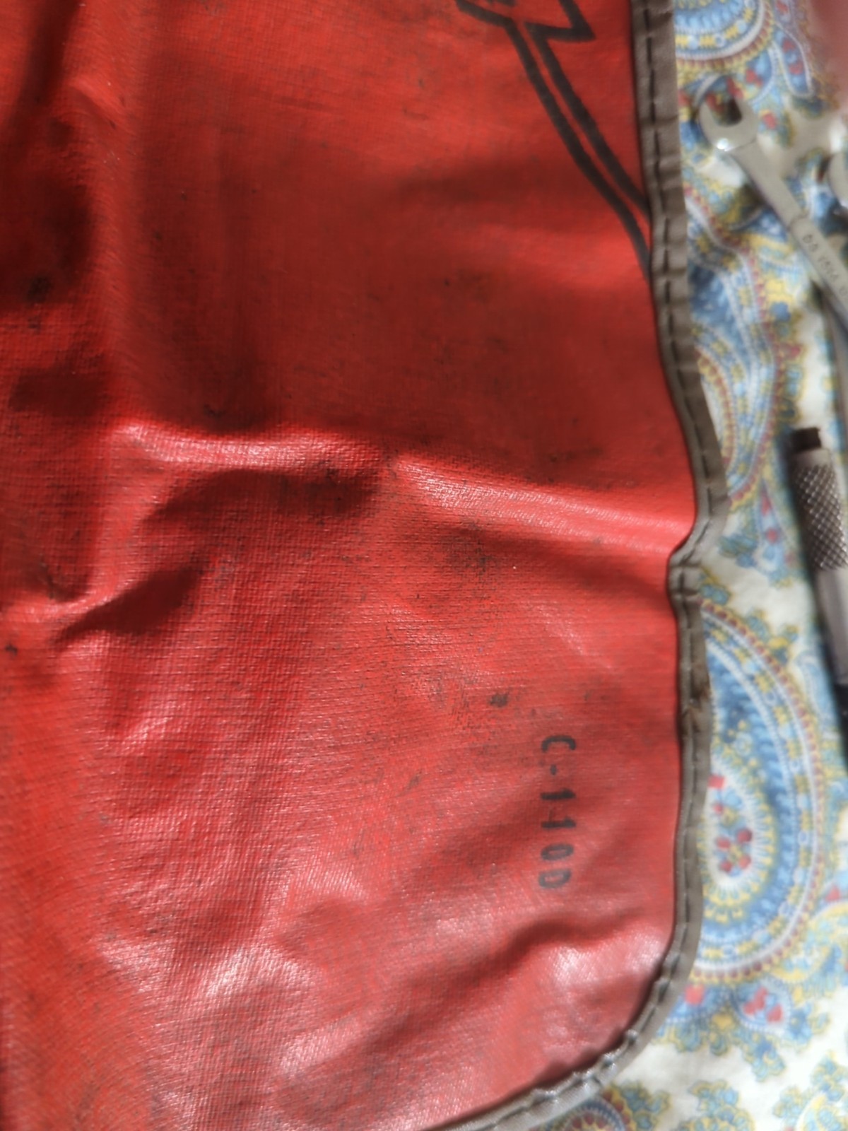 SNAP ON C-110D Red BAG POUCH ONLY No Tools! Holds Ignition Wrench Set Vintage