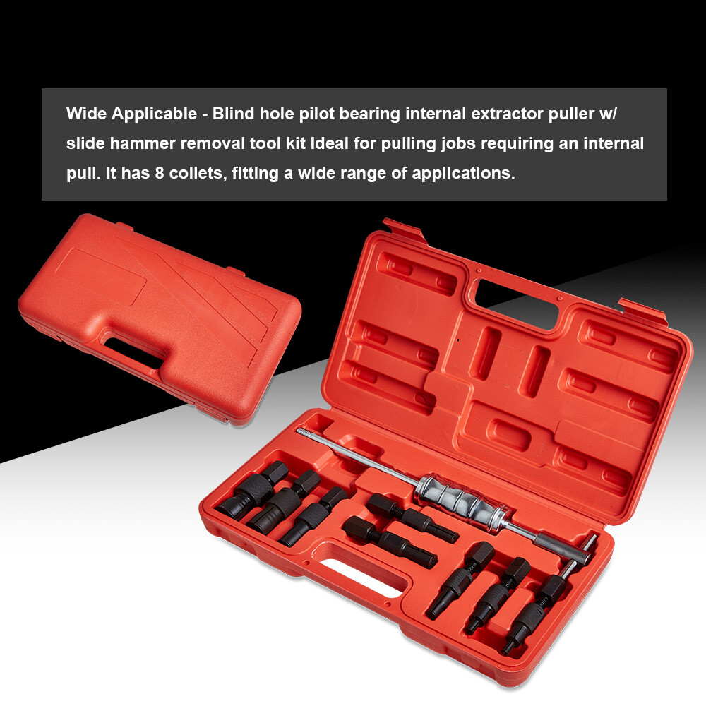 9x Blind Hole Inner Bearing Puller Slide Hammer Internal Kit 8-32mm Removal Tool