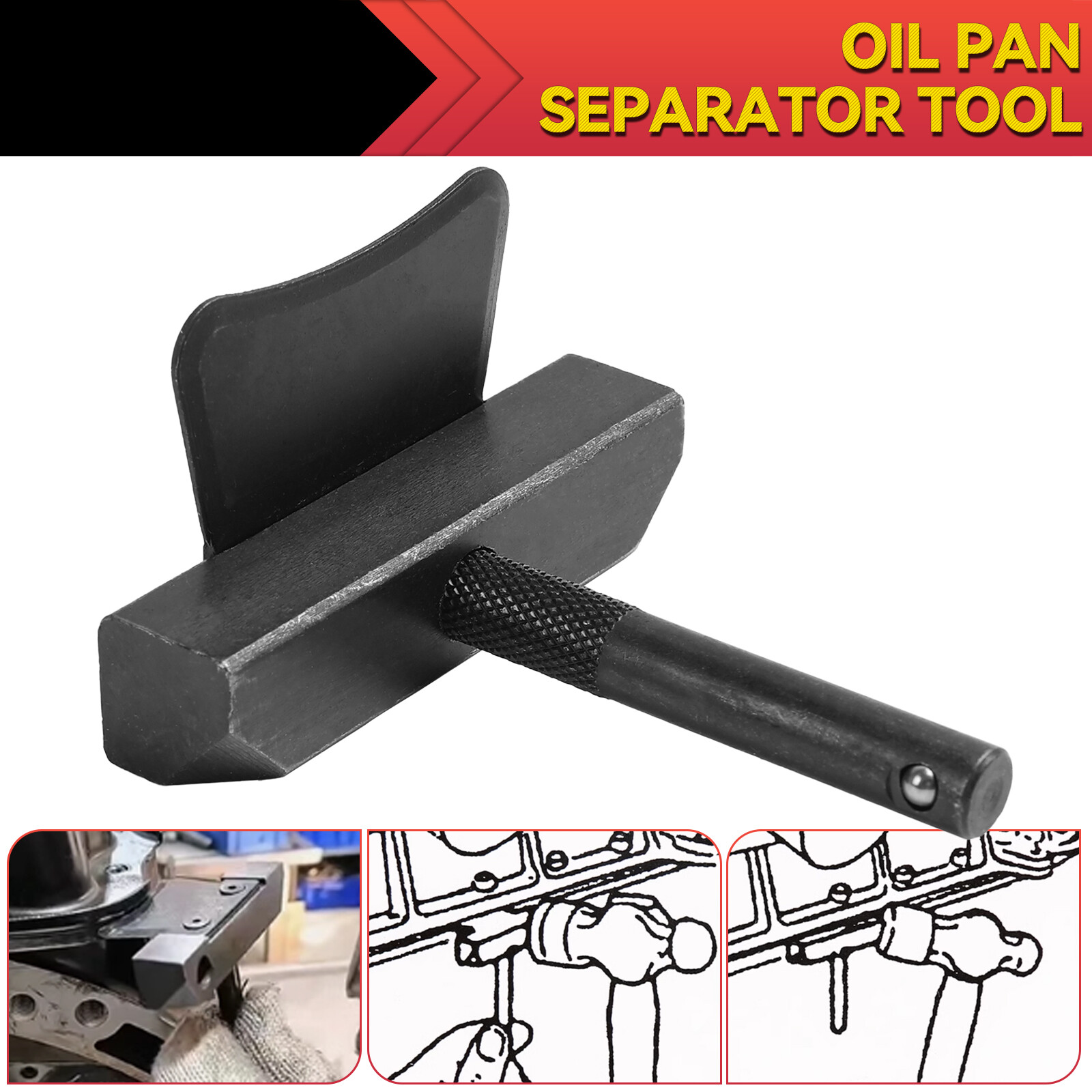 Engine Transmission Oil Gasket Seal Remover Pan Separator Tool Kit Steel Cutter