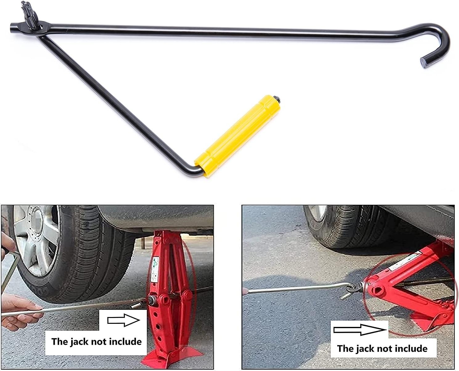 Steel Car Truck Jack Lug Wrench Handle for Scissor Jack Emergency Tire Change