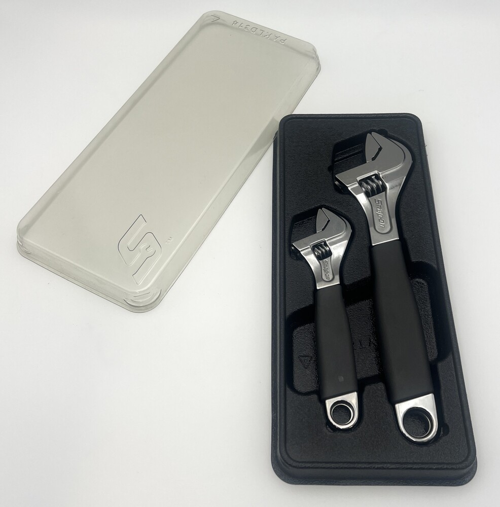 Snap-On Lot of 2 Crescent Adjustable Wrench FADH8C FADH12C Dark Titanium
