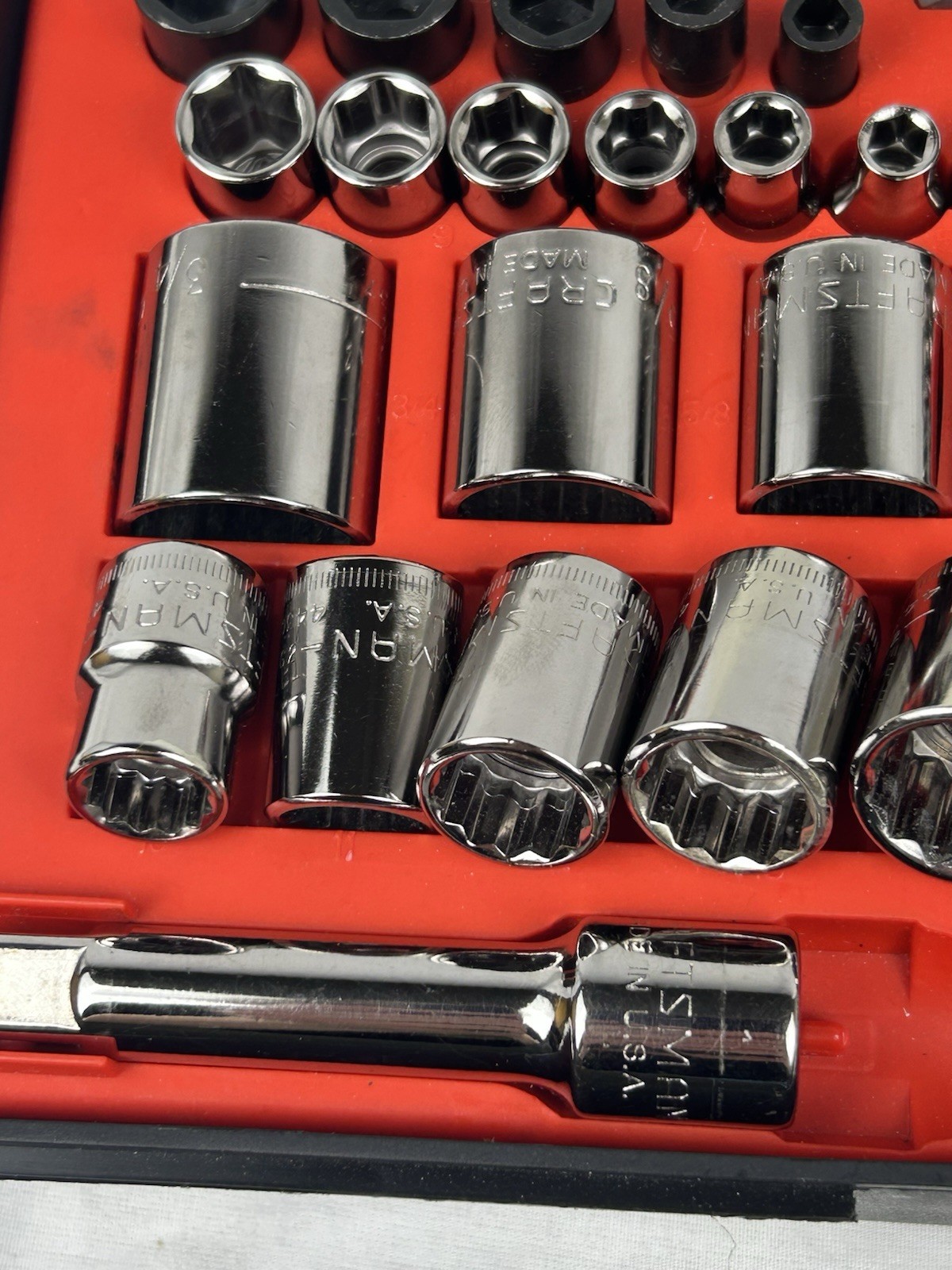 MINT RARE SEARS Craftsman 60pc Mechanics Tool Set 34060 SAE & Metric USA READ!