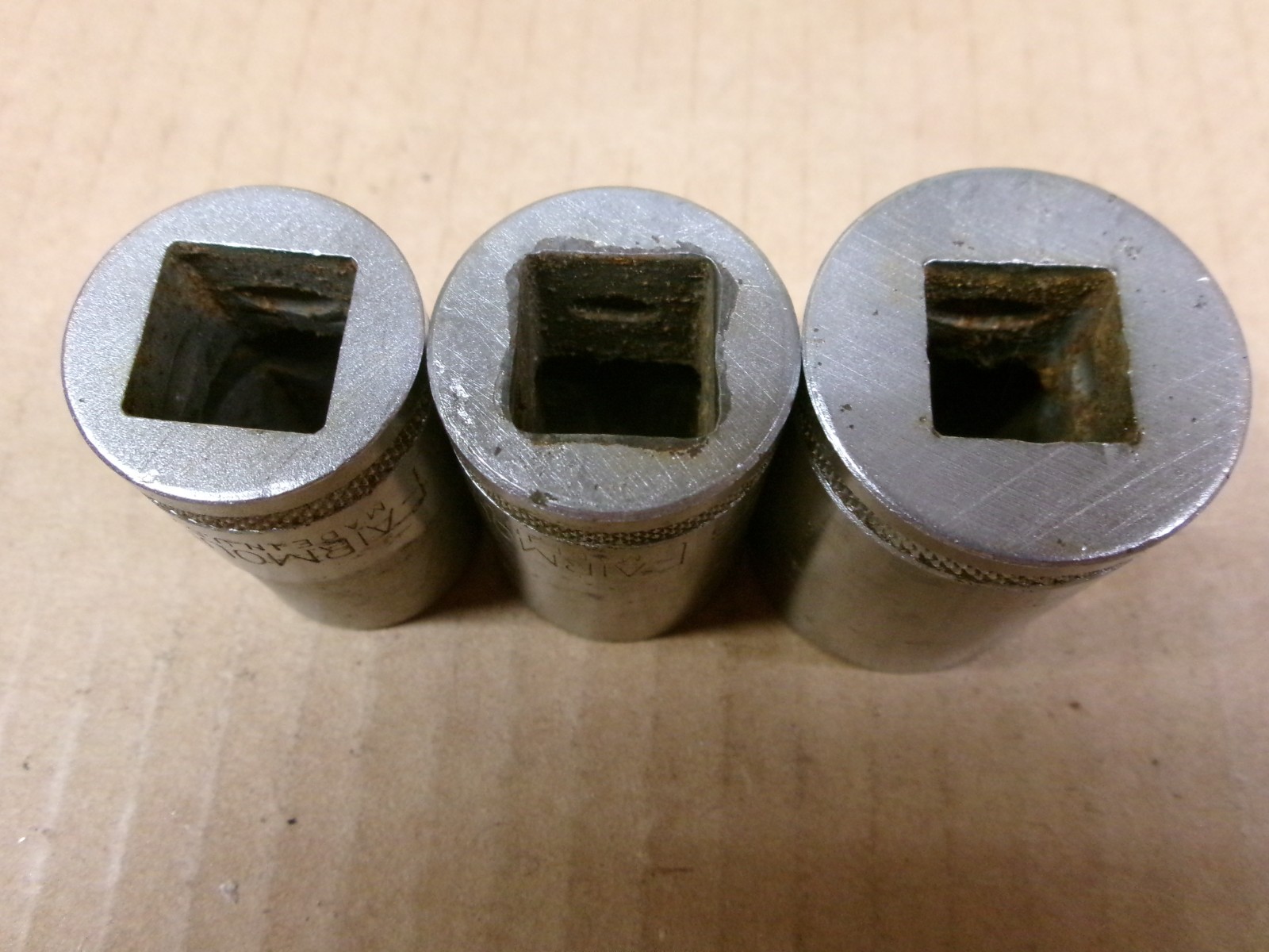 Fairmount USA 1/2″ Drive 3-Piece 8-point Socket Set / Lot 1/2 +9/16 + 11/16