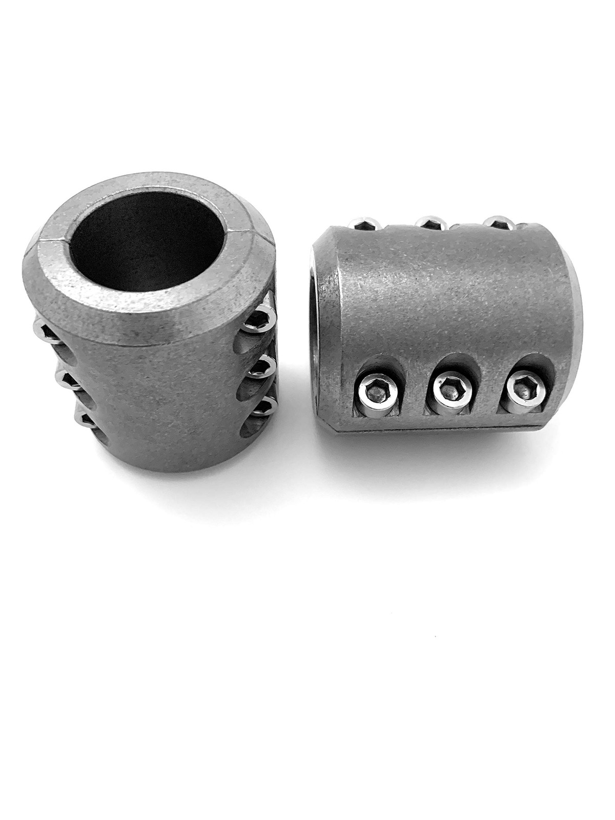 UTVDistribution Universal Fabrication Connector Tube Clamp Bolt On Silver