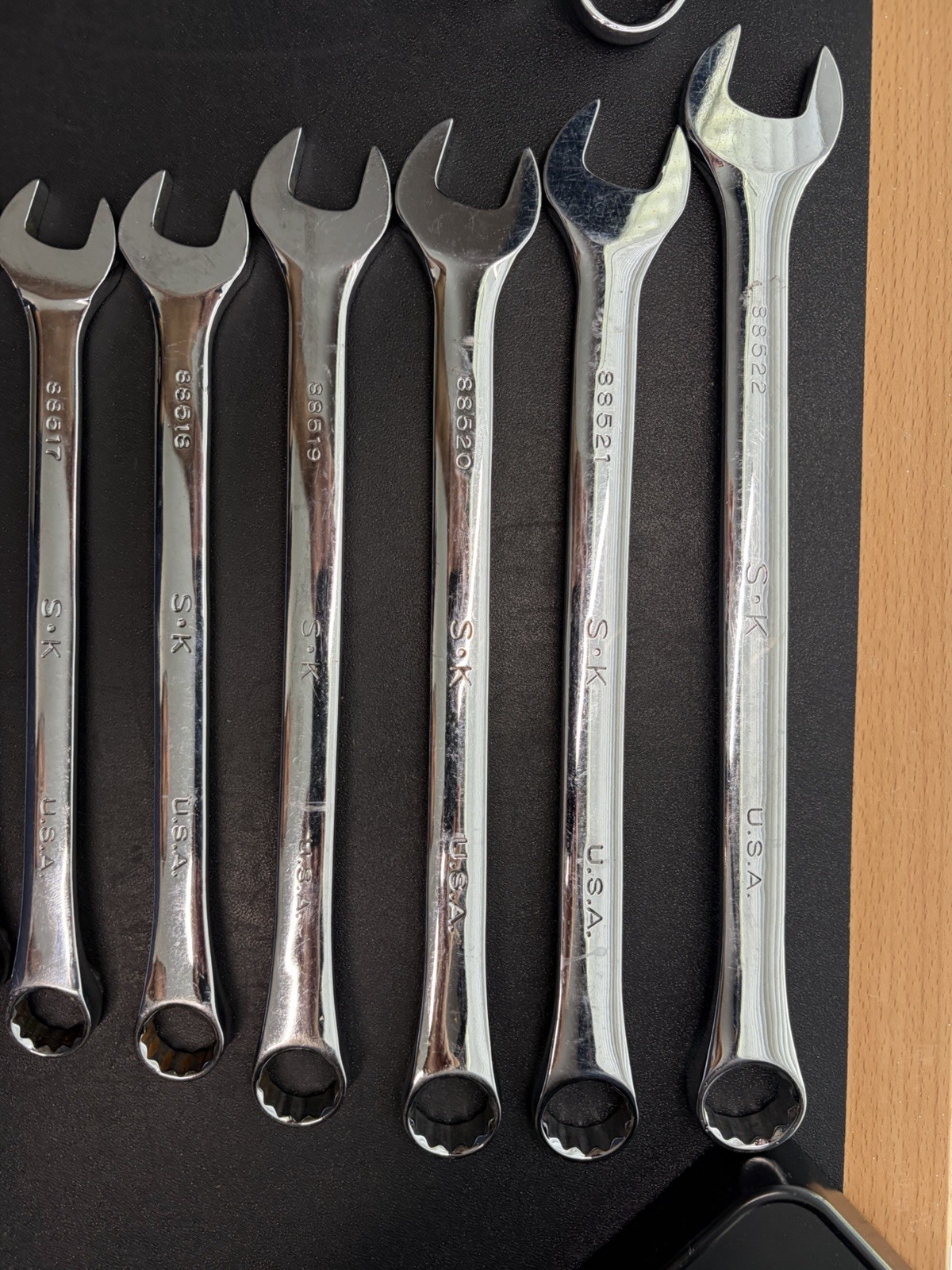 SK Tools Polished Wrench Set 10mm-22mm, 5/16”- 15/16” Metric & Sae 24 Piece