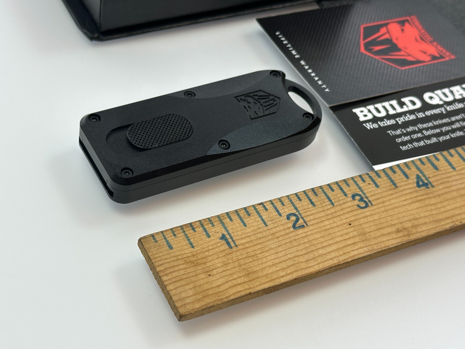 NEW Cobratec OTF Bottle Opener w/ Pocket Clip & Hard Case, Black #CTOTFBOBLK