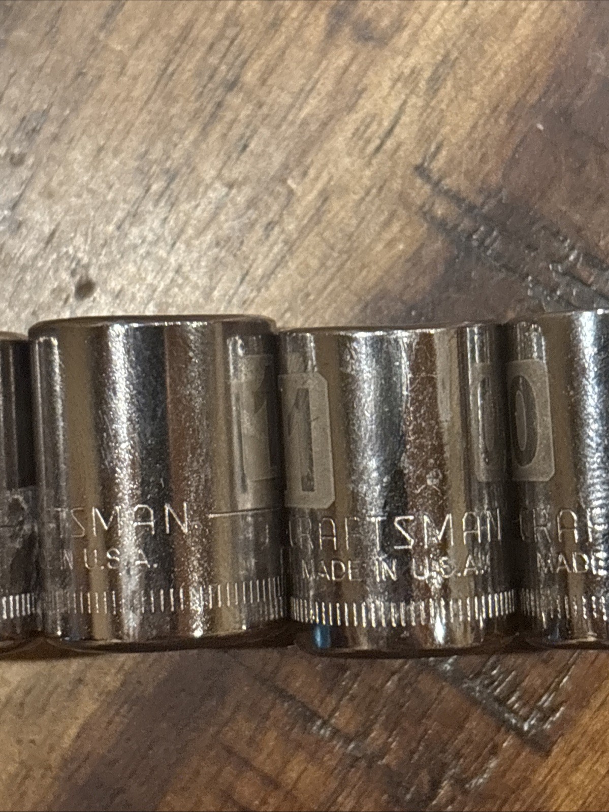 Craftsman 1/4” Laser Shallow Socket Set 4mm – 14mm 1/4” Drive 6pt 12pc USA NOS