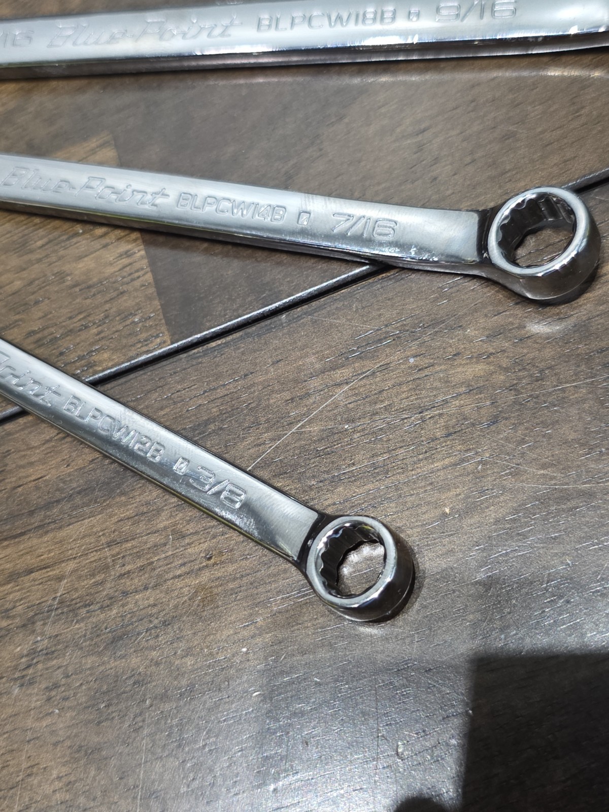 10 pc set-Blue Point USA By Snap On SAE Combination Wrench Set 3/8″-1″ – NO 1/2