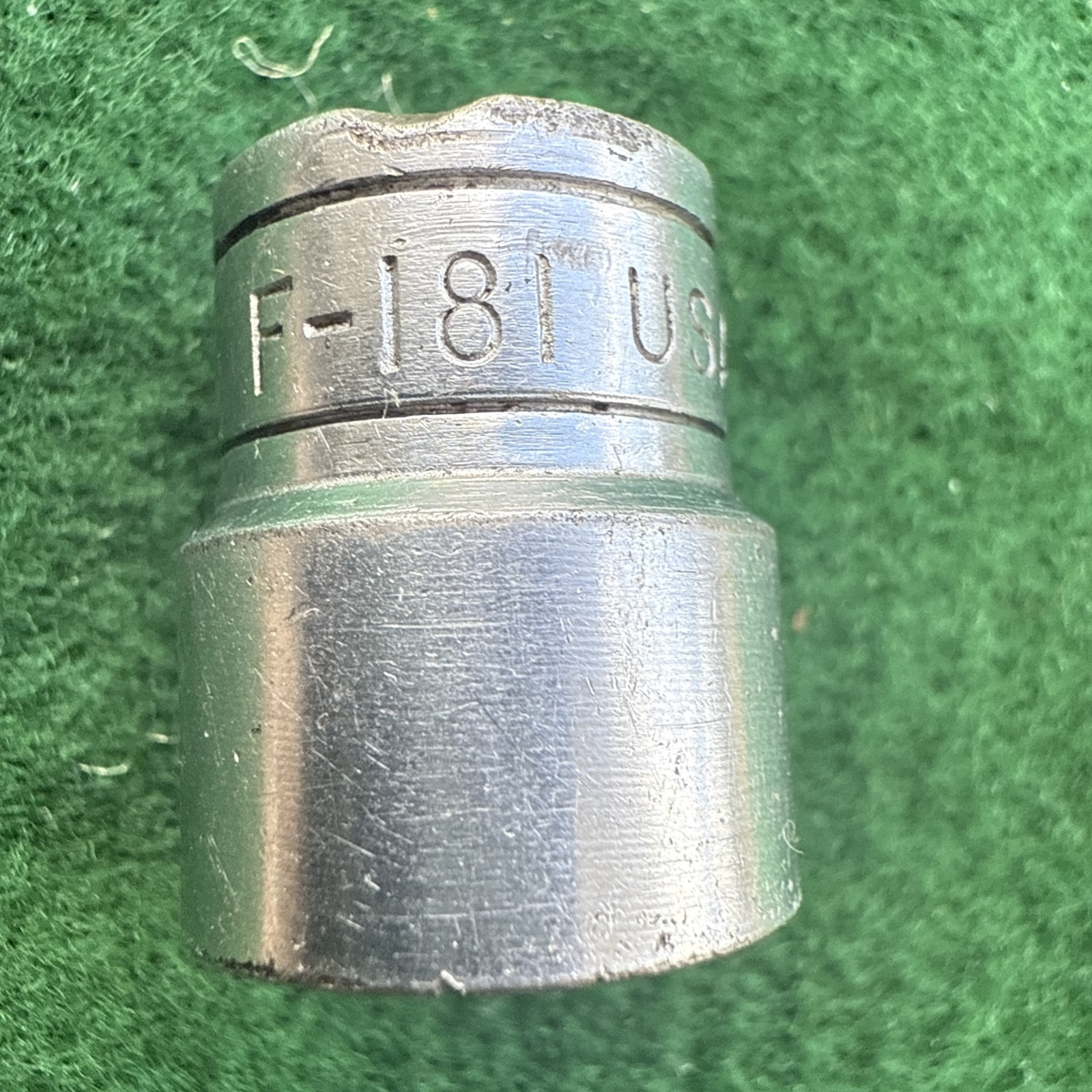 Snap-on 3/8 Drive 5/16 SAE Shallow Chrome Socket F18