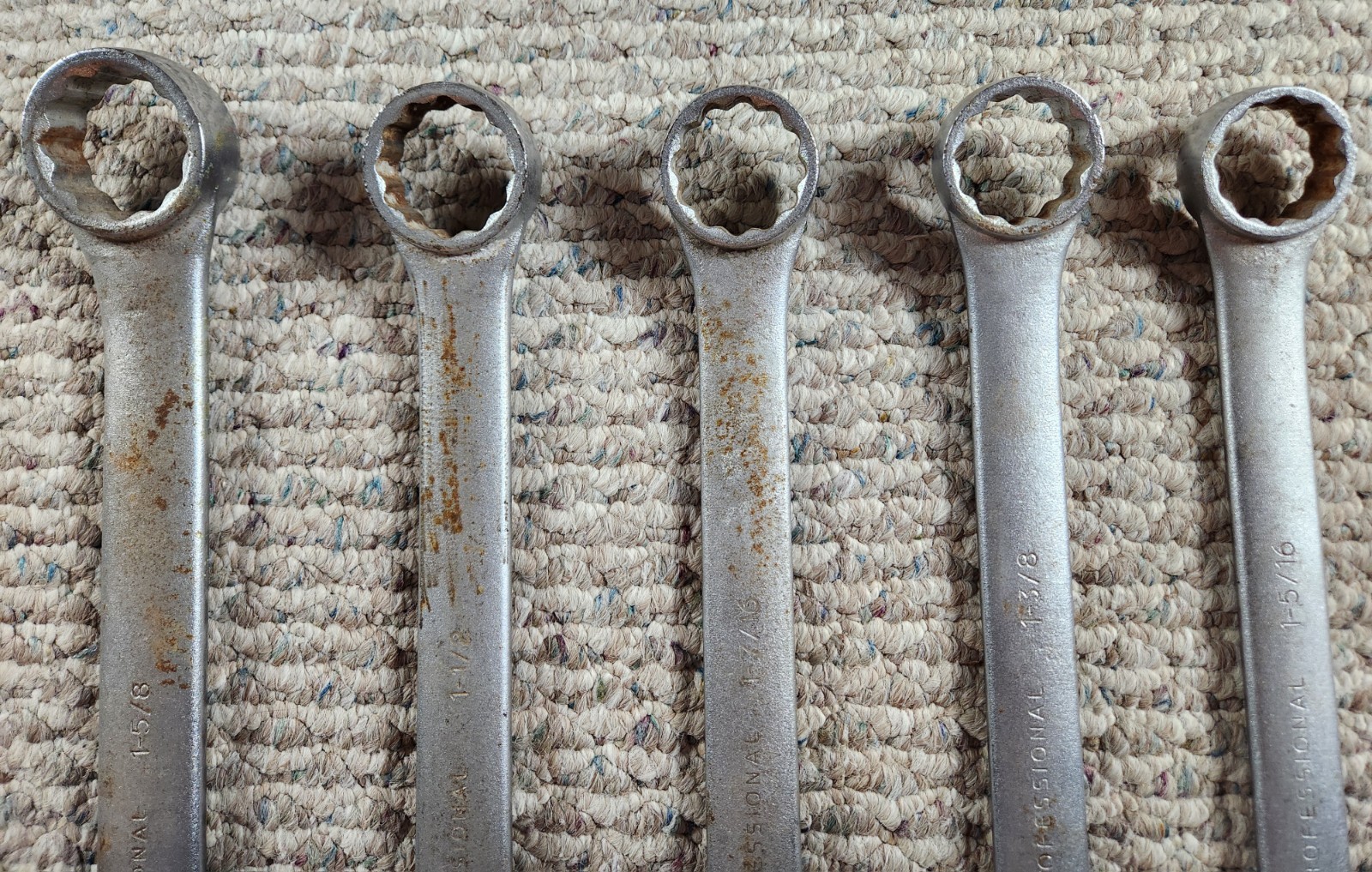 5pc Rare Proto Professional Tools Jumbo Wrench Set 1252, 1248, 1246, 1244, 1242