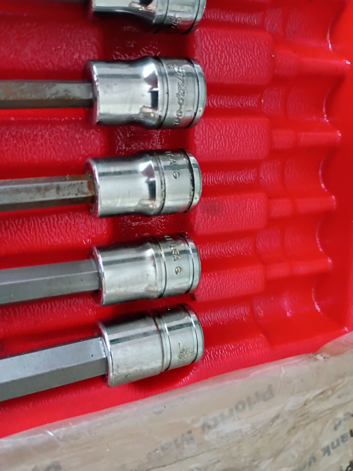 Excellent Snap-on 3/8″ drive 206EFAL SAE 5/32″ – 3/8″ Hex Socket Driver LONG