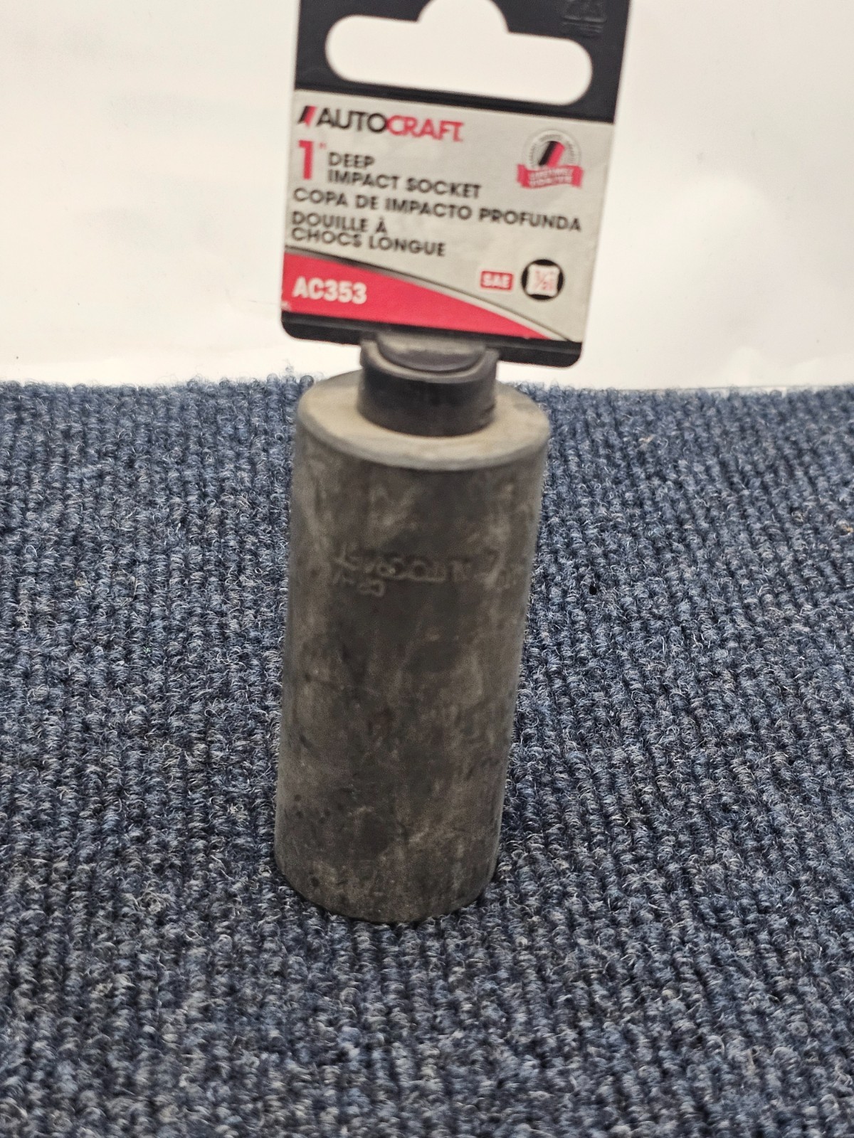 Autocraft AC353: 1” SAE Standard Deep Impact Socket, 1/2” Drive