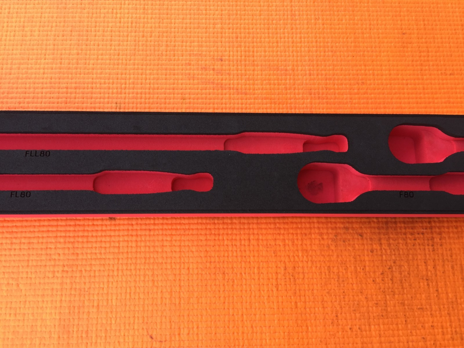 Snap-on Tools RED FOAM For FLL80 FL80 F80 FK80 Ratchets FOAM ONLY FM204RT01BR