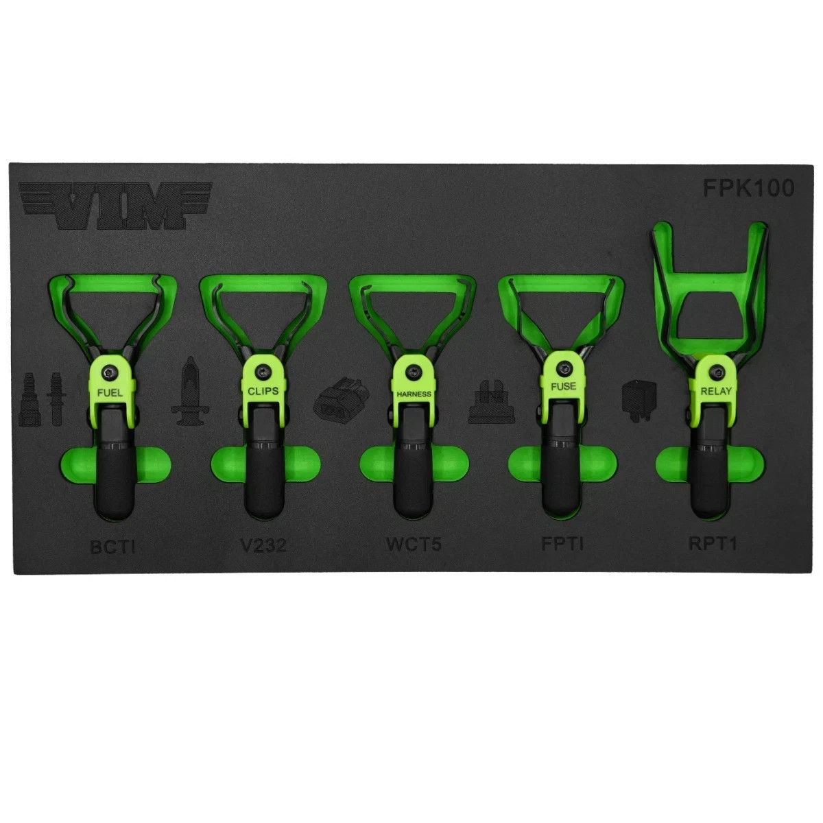 VIM TOOLS FPK100 5 Piece Flex Finger Plier Set NEW