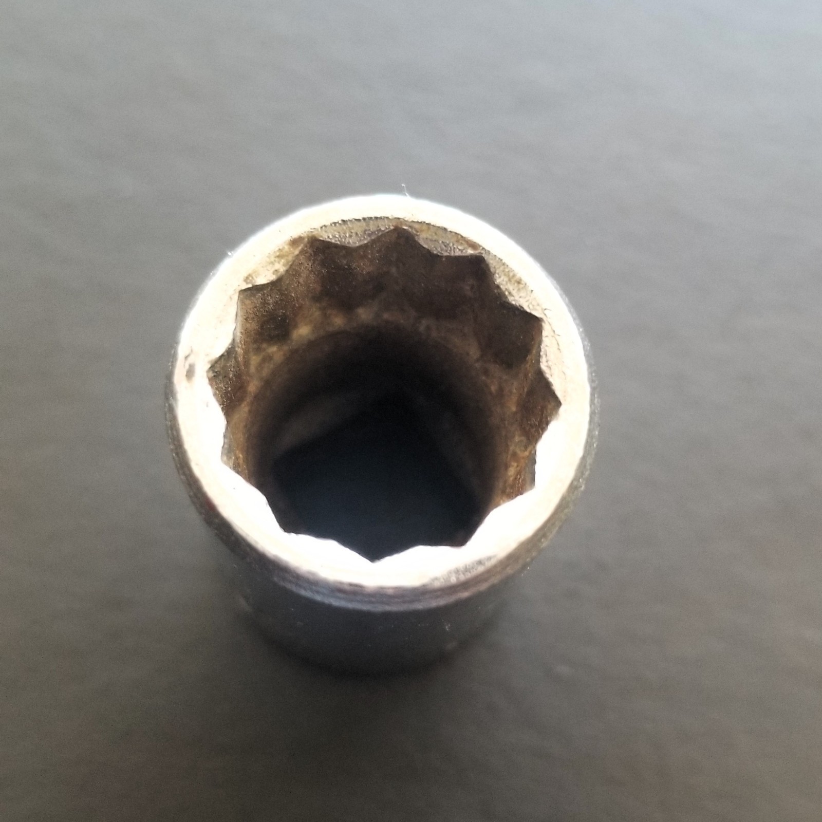 14mm FLEET 1214MD Shallow Socket 12 Point 3/8″ Drive ~ USA Made ~ EXC
