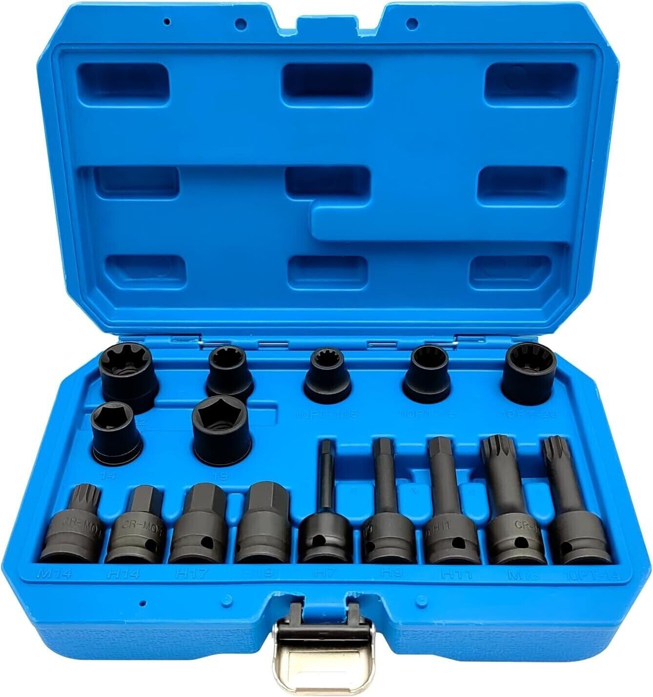 16PCS Brake Caliper Socket Bolt Bit Hex Pentagon Tool for Benz BMW Audi Ford VW