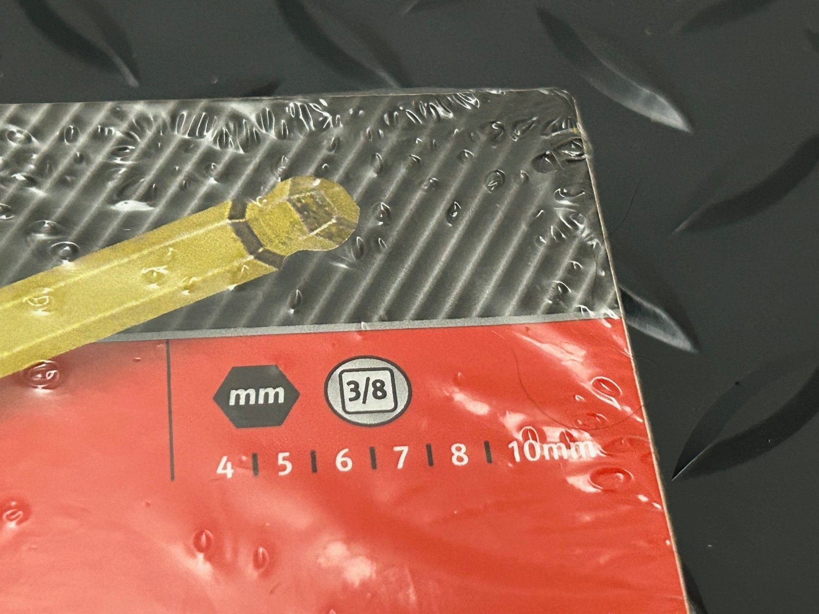 Snap-on 206efablm 6 pc 3/8 drive 4-8,10mm long ball hex driver set sealed USA