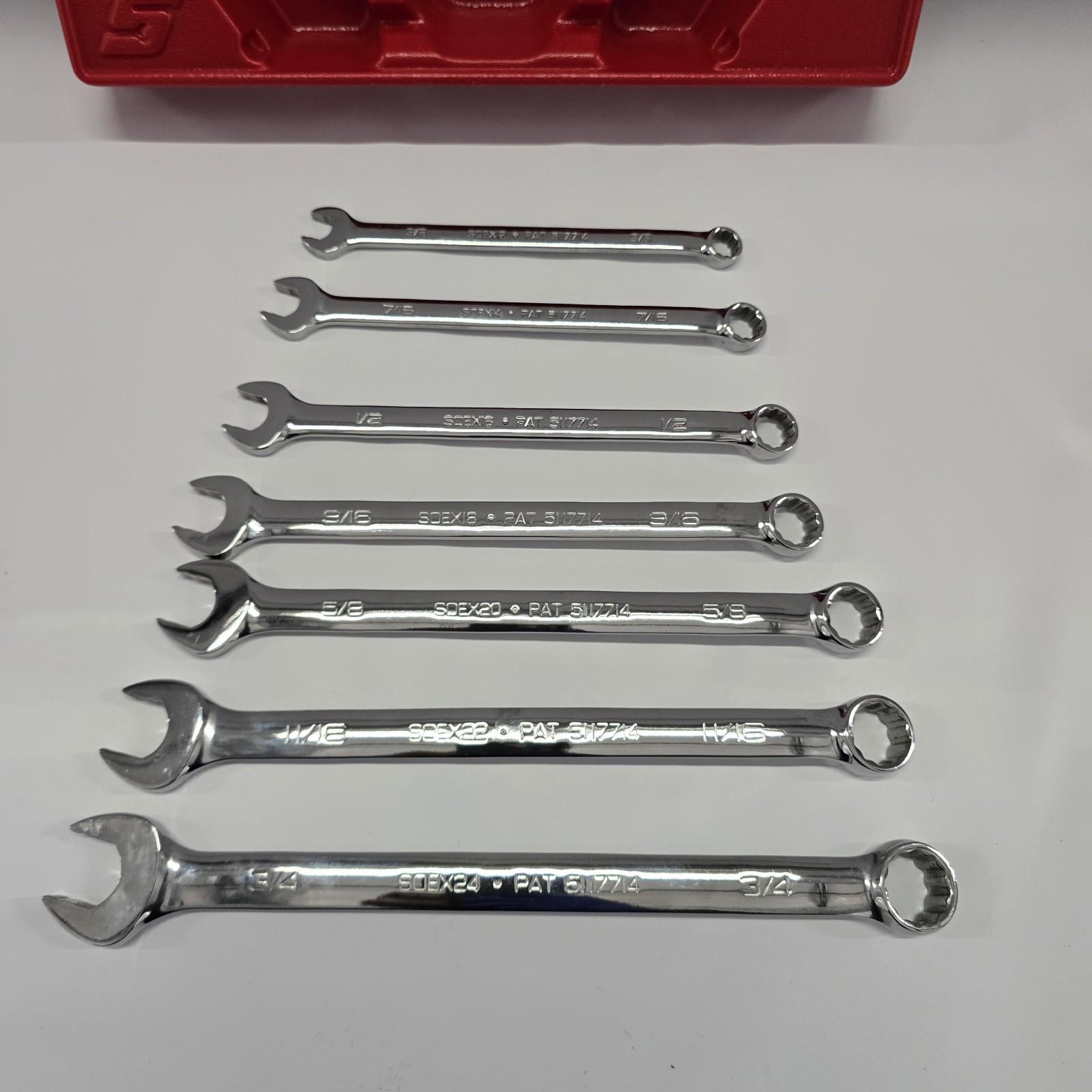 Snap-on OSH707B 6 Point Combination Wrench Set 7-Piece 3/8″-3/4″
