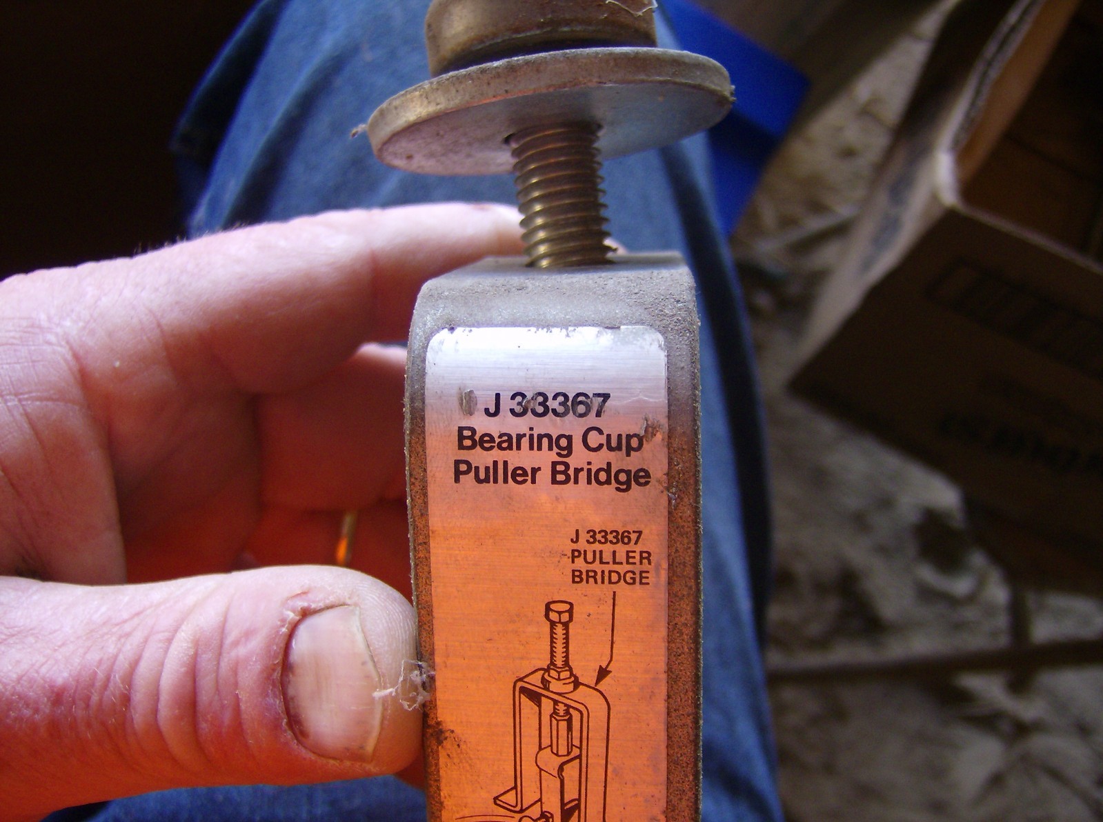 KENT MOORE J-33367 BEARING CUP PULLER BRIDGE