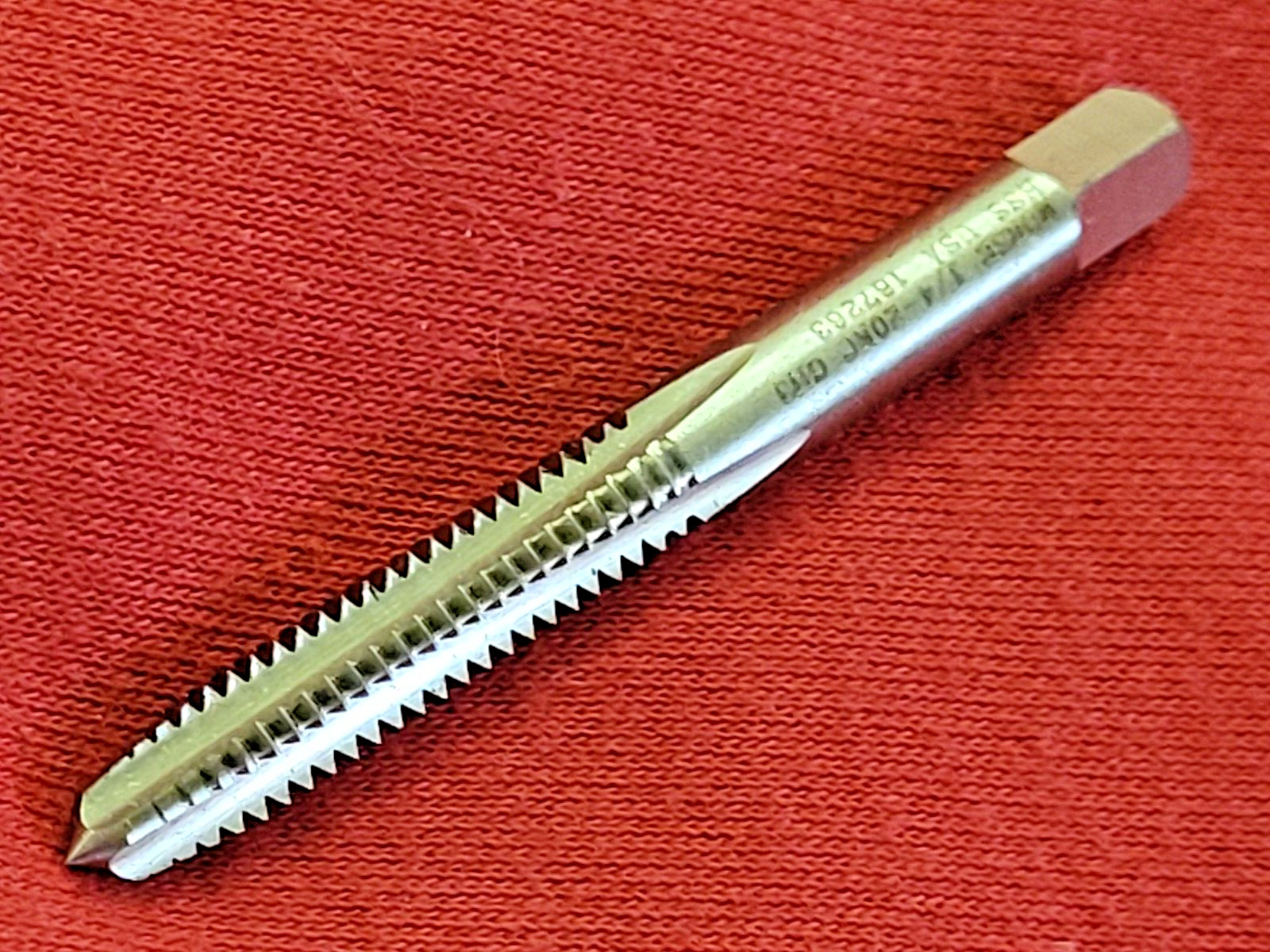 1/4-20 Plug Tap Morse MT3732407 NC GH3 4 Flute Starter HSS