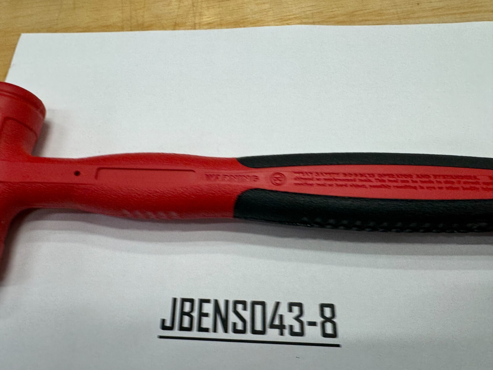 Snap-on Tools USA NEW RED 10oz / 280g Slimline Soft Face Dead Blow Hammer HBSE10