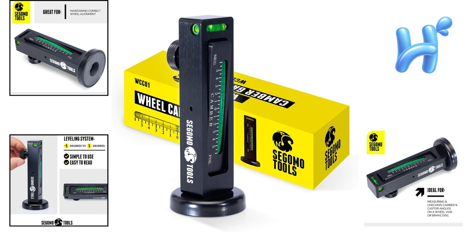 Precision Camber Alignment Tool – Universal Magnetic Gauge for Various Vehicles