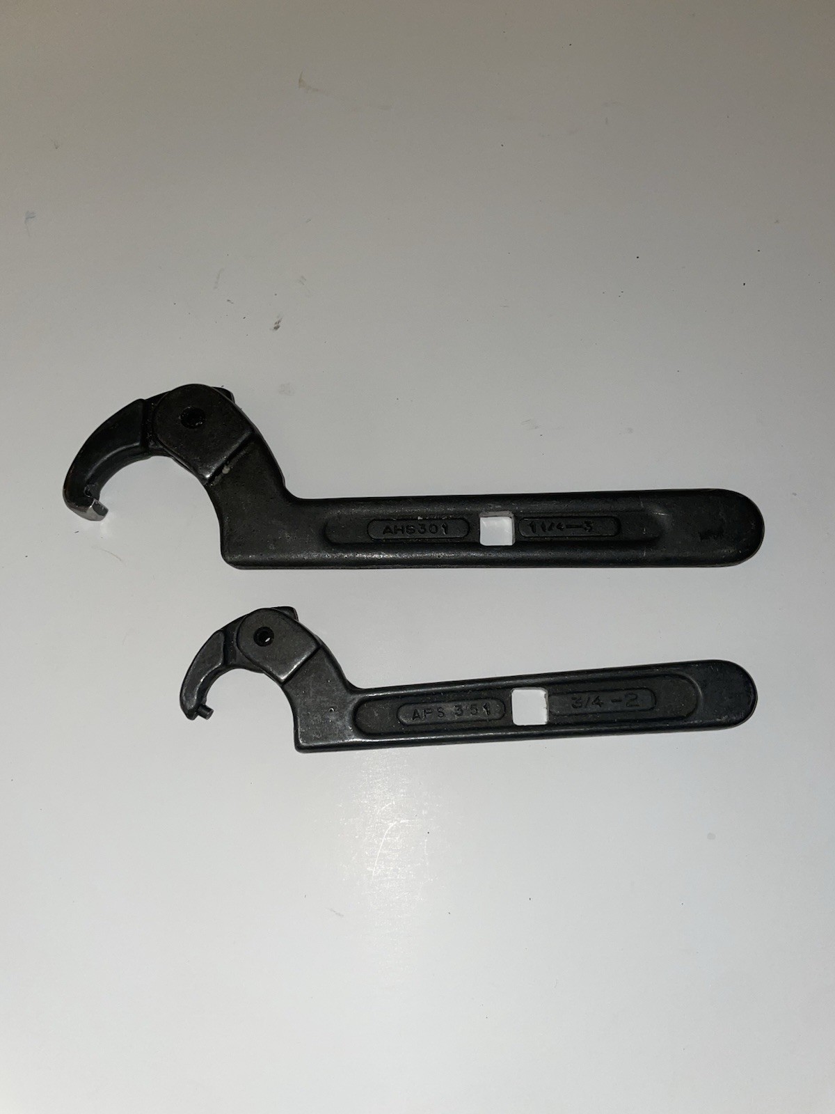 Blue-Point Aps 351 And Ahs 301 3/4″ – 3”Adjustable Hook Spanner Wrench’s USA